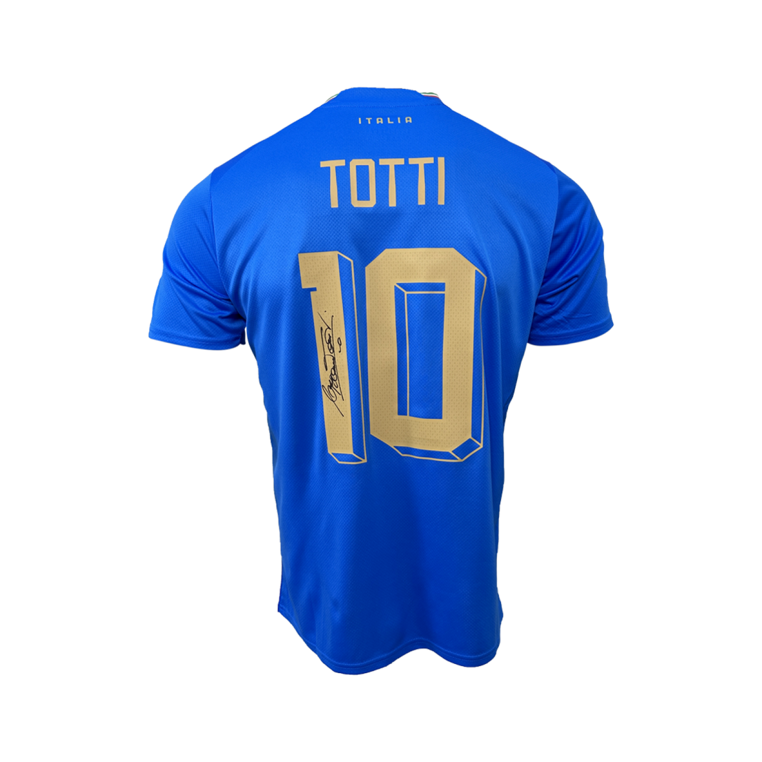 Francesco Totti Back Signed Italy Jersey