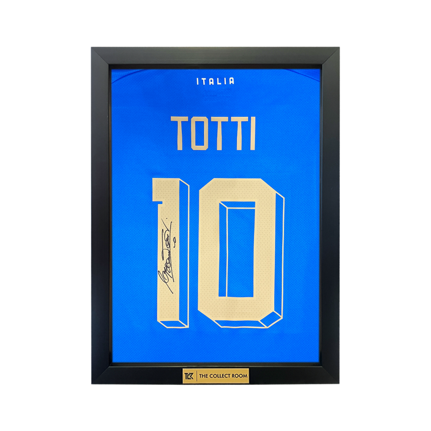 Francesco Totti Back Signed Italy Jersey