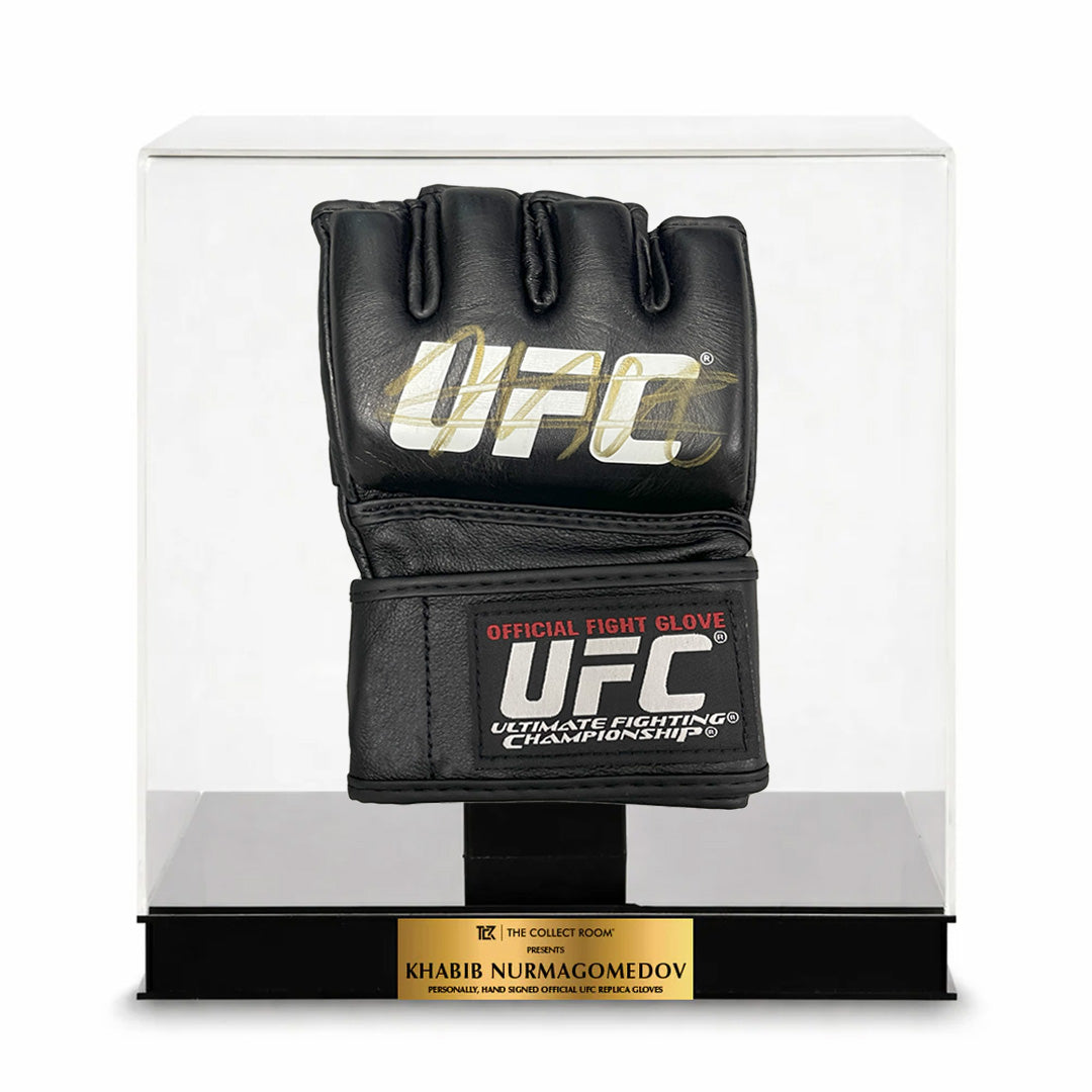 Khabib Nurmagomedov Signed Gloves - Acrylic Box