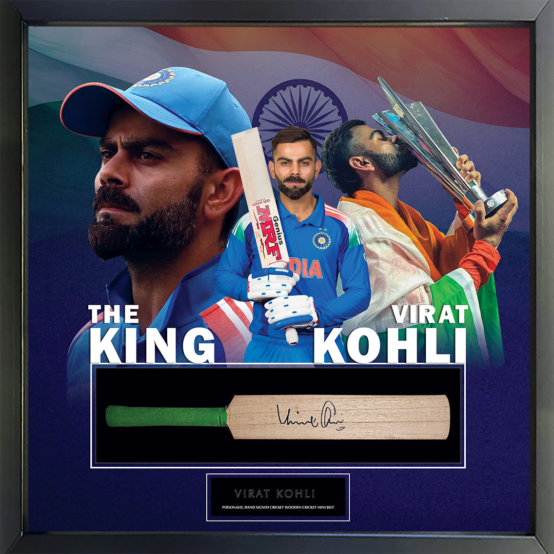 Virat Kohli Signed Cricket Bat