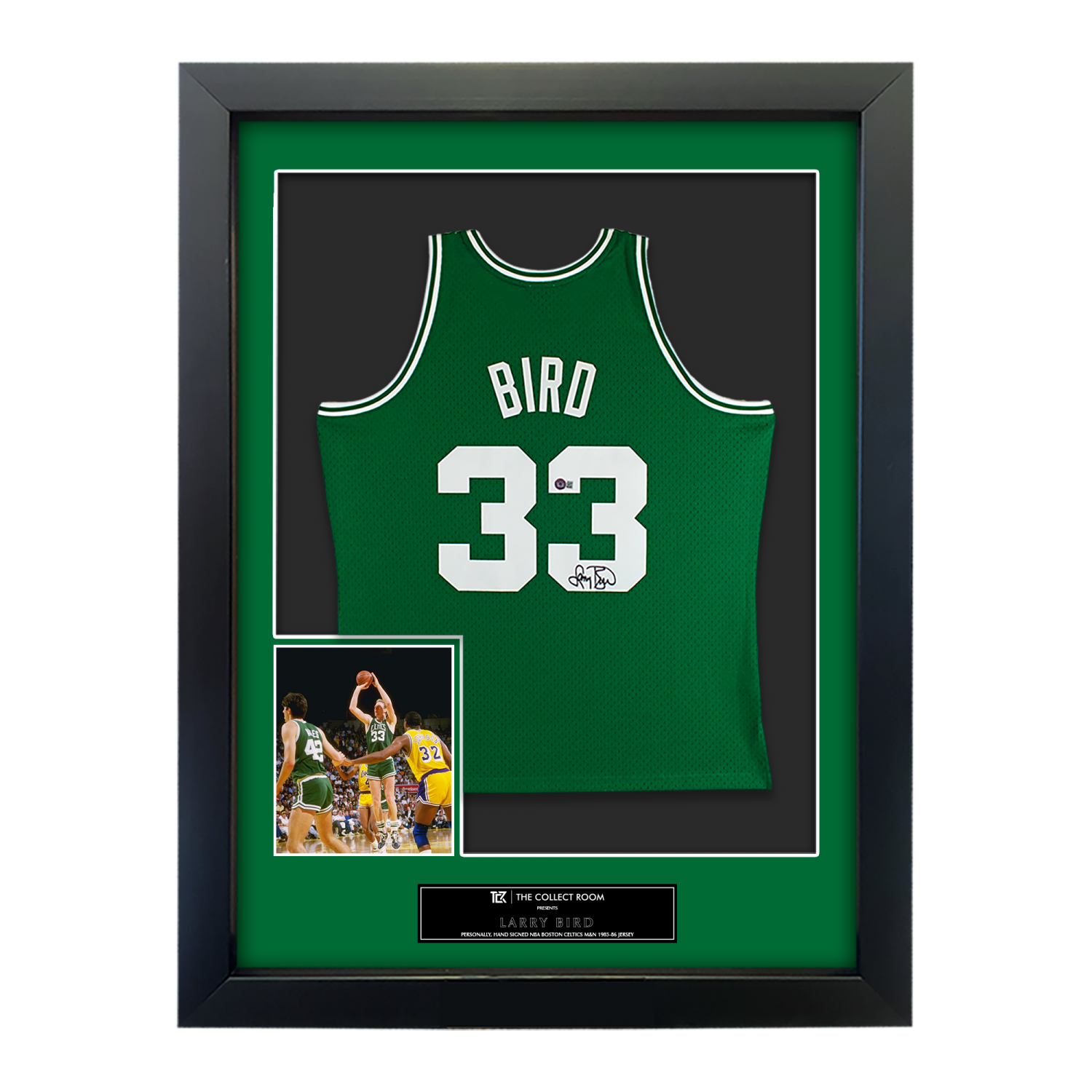 Larry Bird Signed Jersey - 1985-86