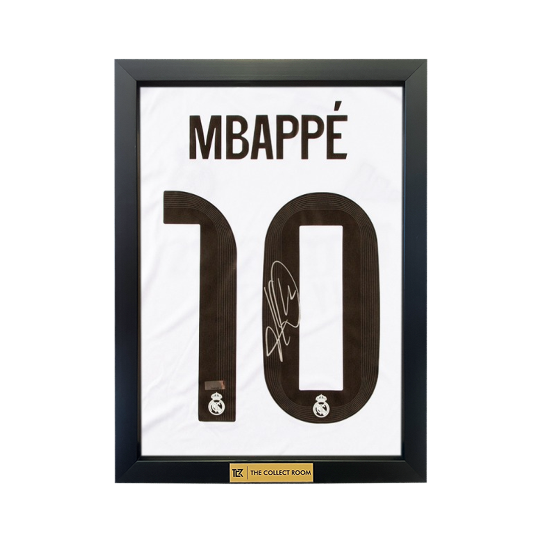 Kylian Mbappe Autographed 2025-26 Real Madrid White Replica Home Jersey