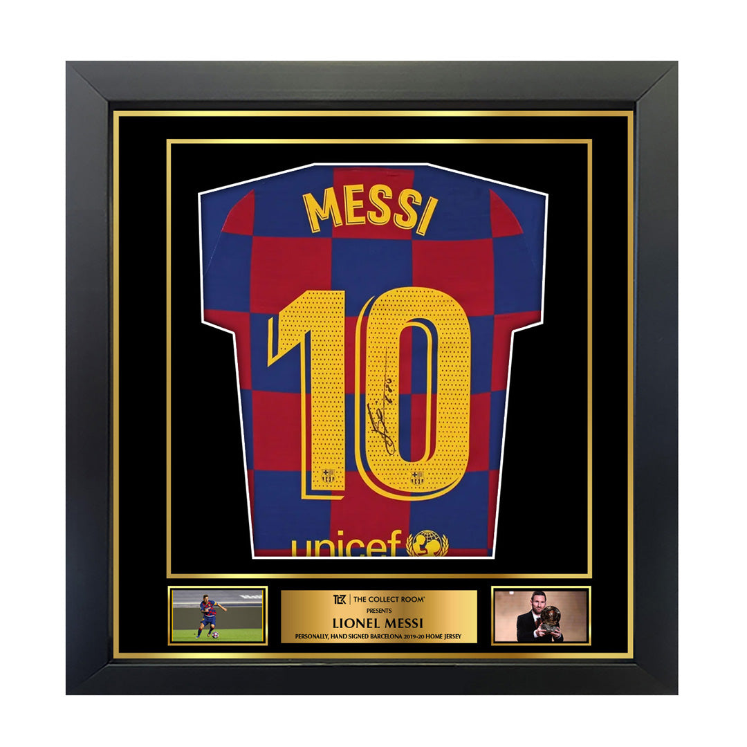FC Barcelona Lionel Messi Authentic Signed Blue & Red Checkerboard Nike Jersey