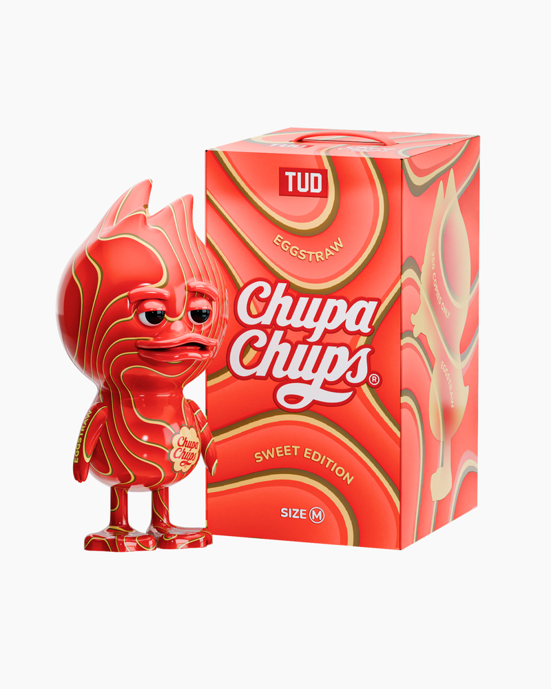 TUD x Chupa Chups – Eggstraw: A Strawberry-Inspired Art Drop