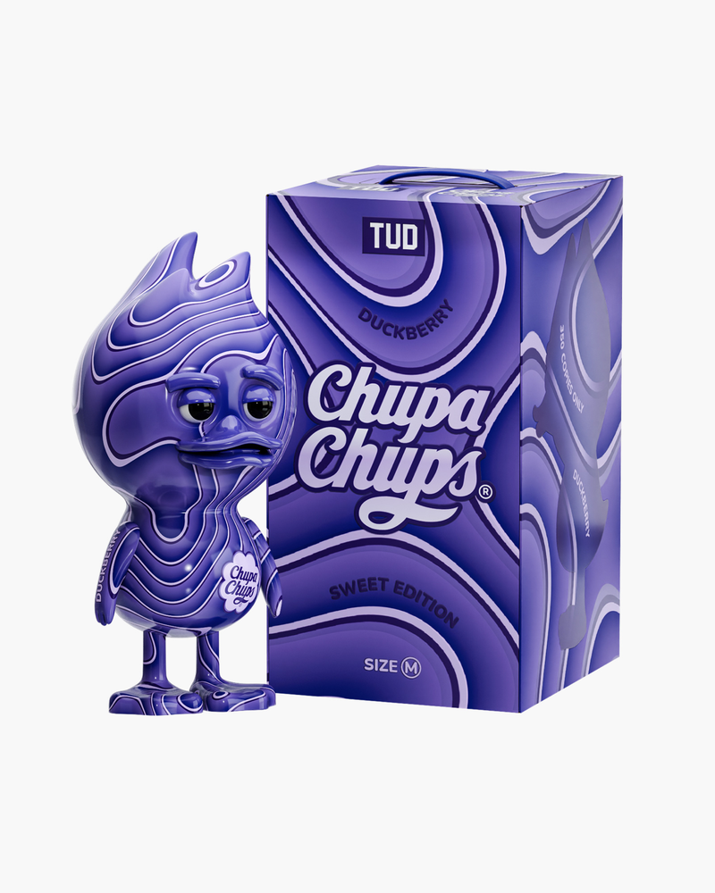TUD x Chupa Chups – Duckberry Collectible Inspired by Iconic Berry Flavors