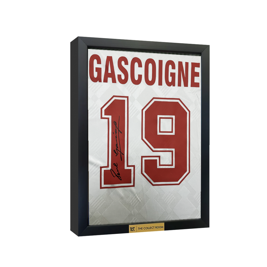 Paul Gascoigne Signed England 1990 Home Football Shirt