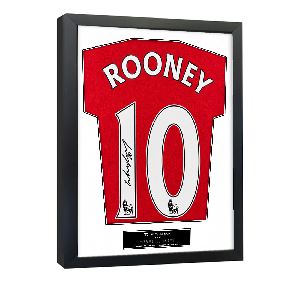 Wayne Rooney Back-Signed Manchester United 2009–10 Home Jersey