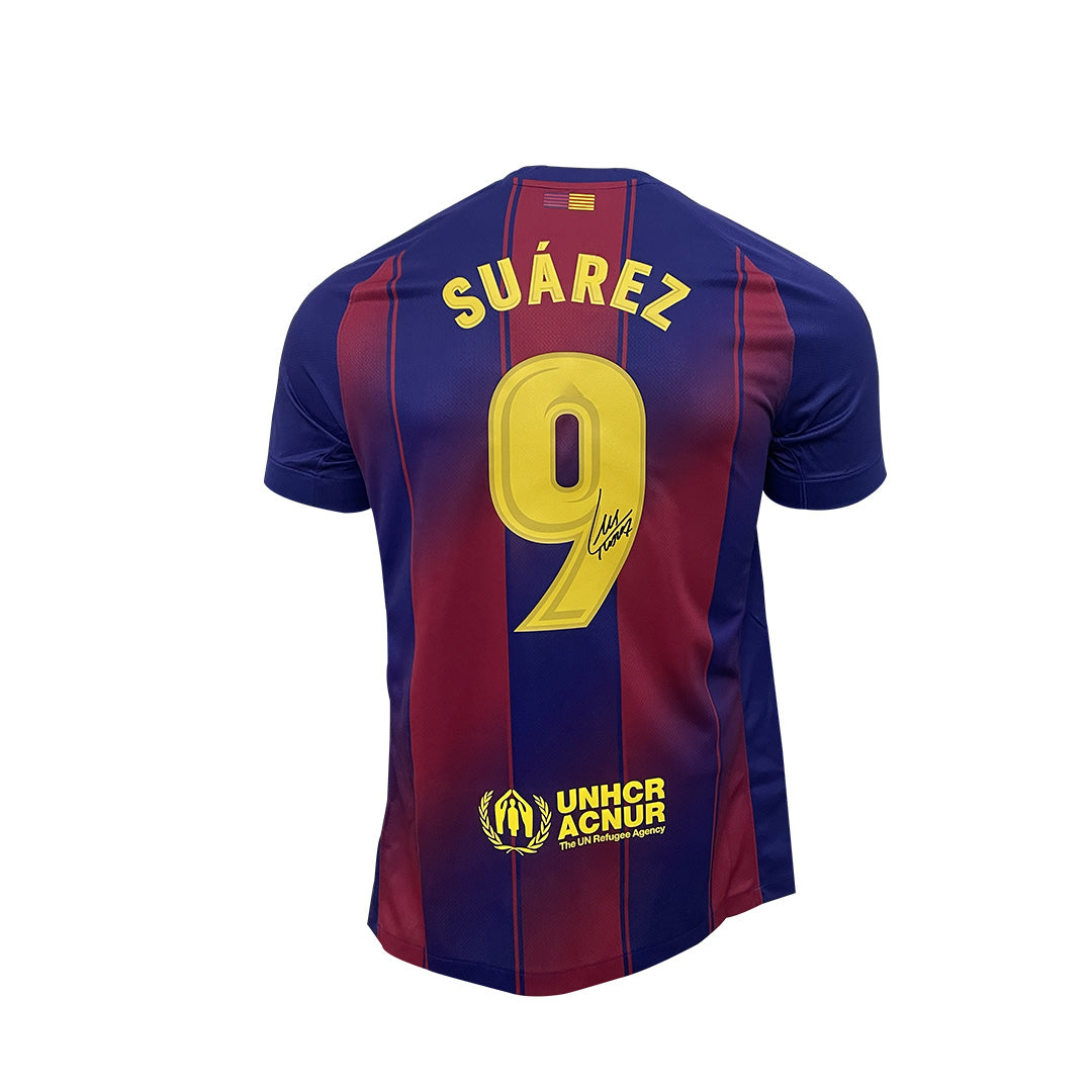 Luiz Suarez Signed Barcelona 2025-26 Home Football shirt