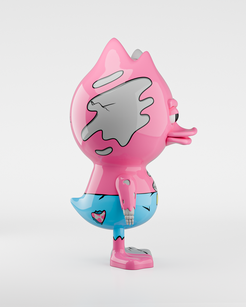 TUD x Matt Gondek – Candy Crash: Bold Pink Cocaine Collectible with Polymer Resin Wings