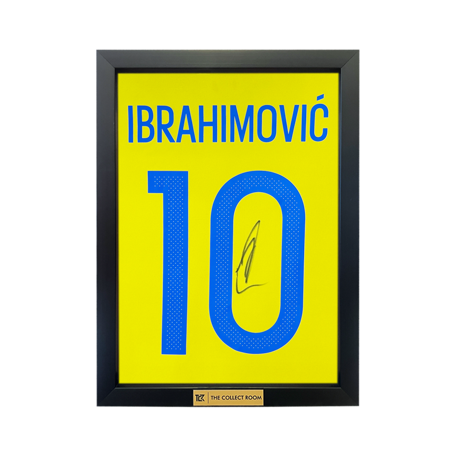 Zlatan Ibrahimovic Back Signed Sweden 2016-17 Home Jersey