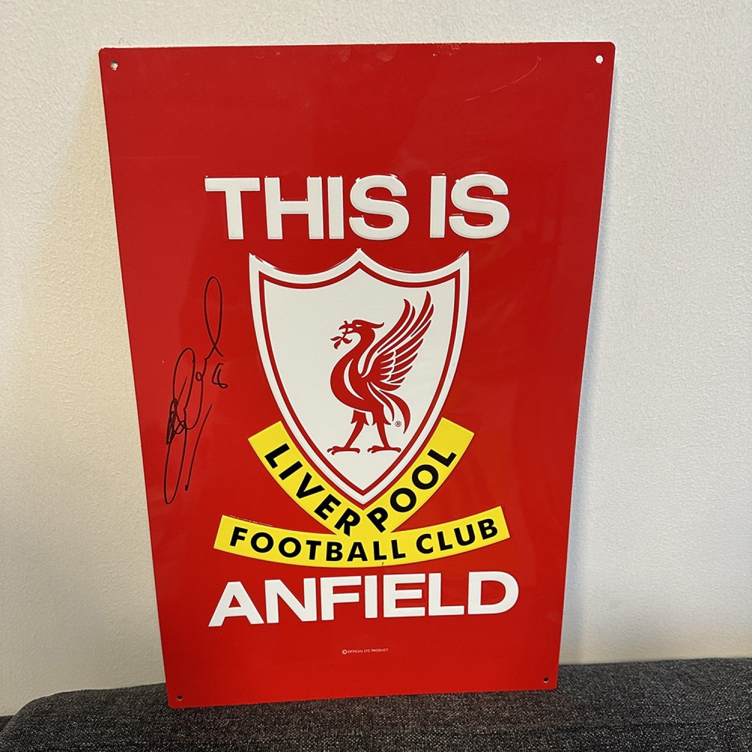Steven Gerrard Signed Anfield Tia Sign