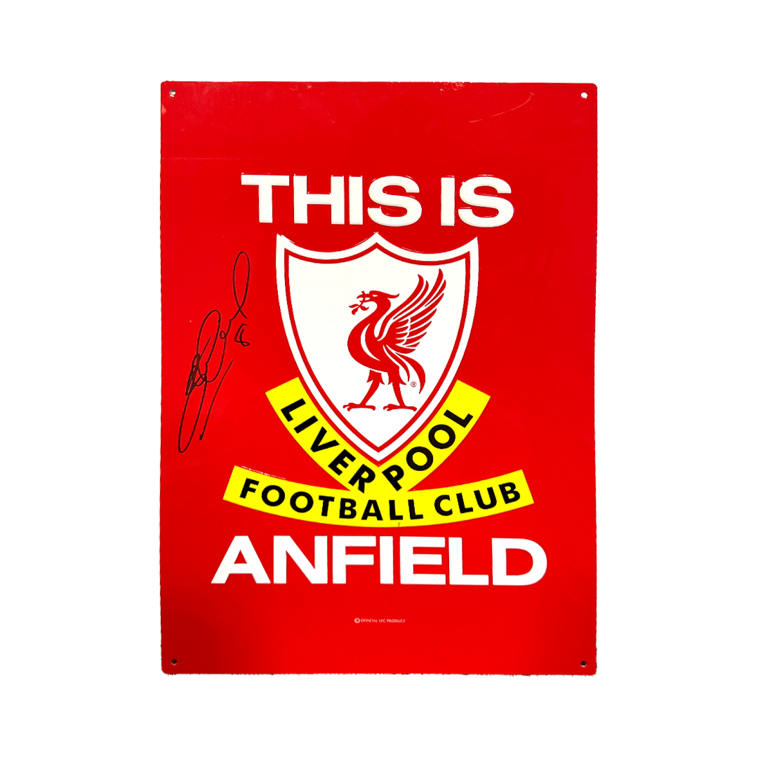 Steven Gerrard Signed Anfield Tia Sign