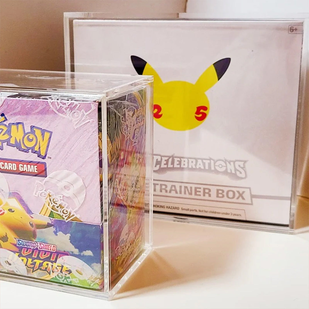 EVORETRO Pokemon ETB Elite Trainer Box 4mm Acrylic Protector w/ Sliding Lid Anti-UV