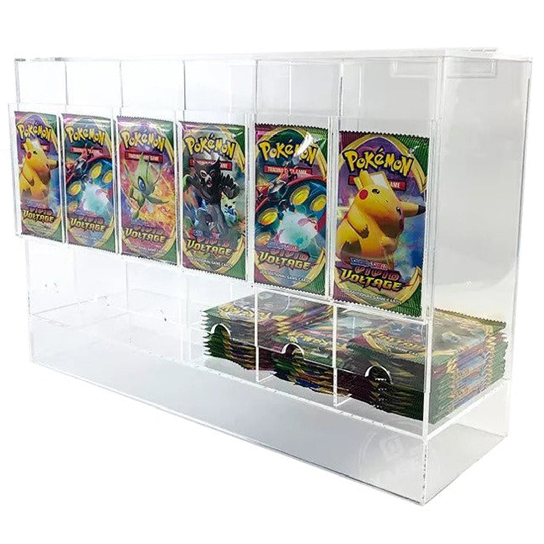 EVORETRO 6-Slot Acrylic Card Pack Dispenser