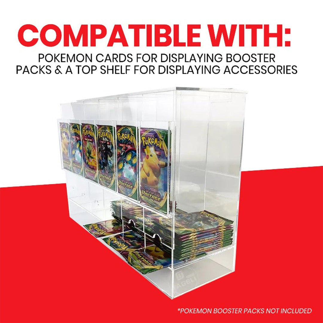 EVORETRO 6-Slot Acrylic Card Pack Dispenser