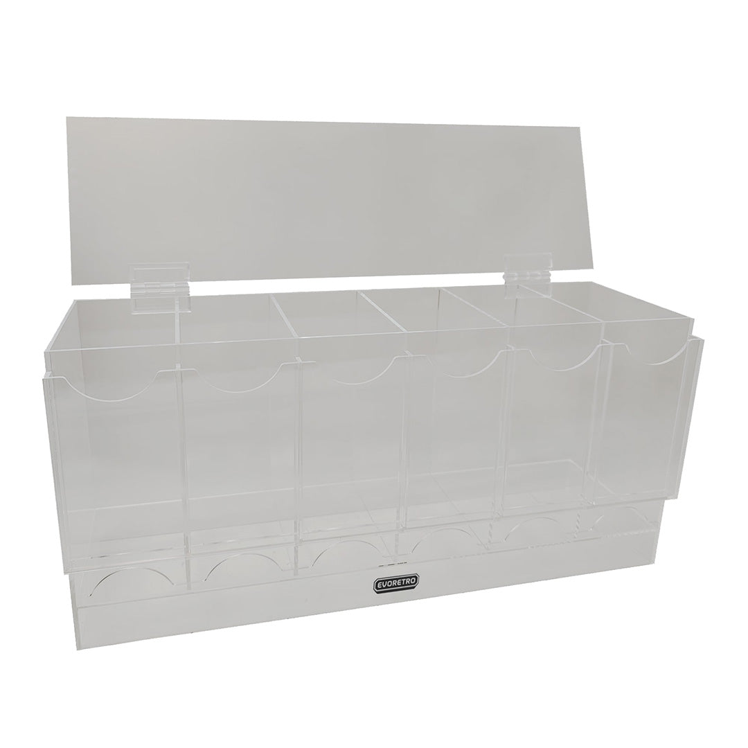 EVORETRO 6-Slot Acrylic Card Pack Dispenser