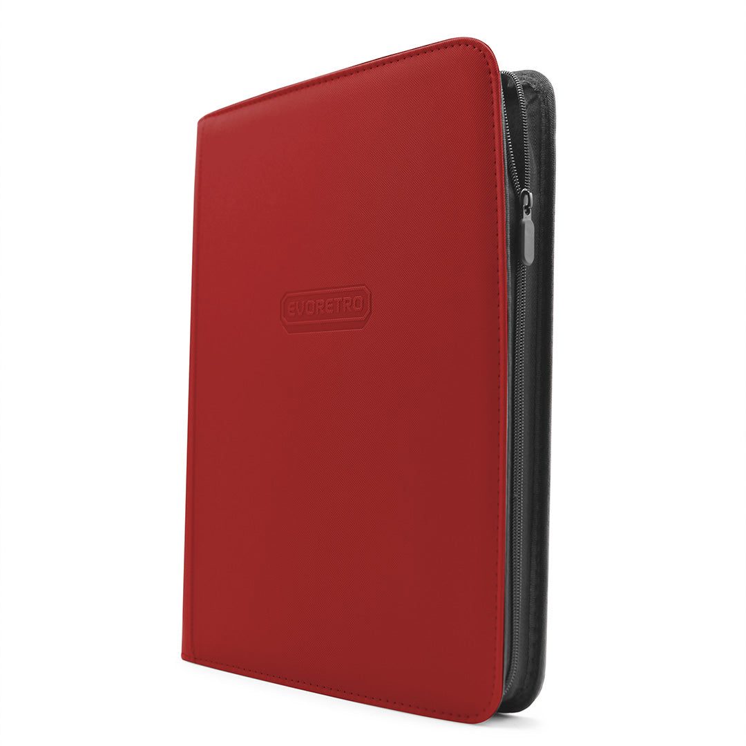 EVORETRO Regular Card Binder with Zipper – Red