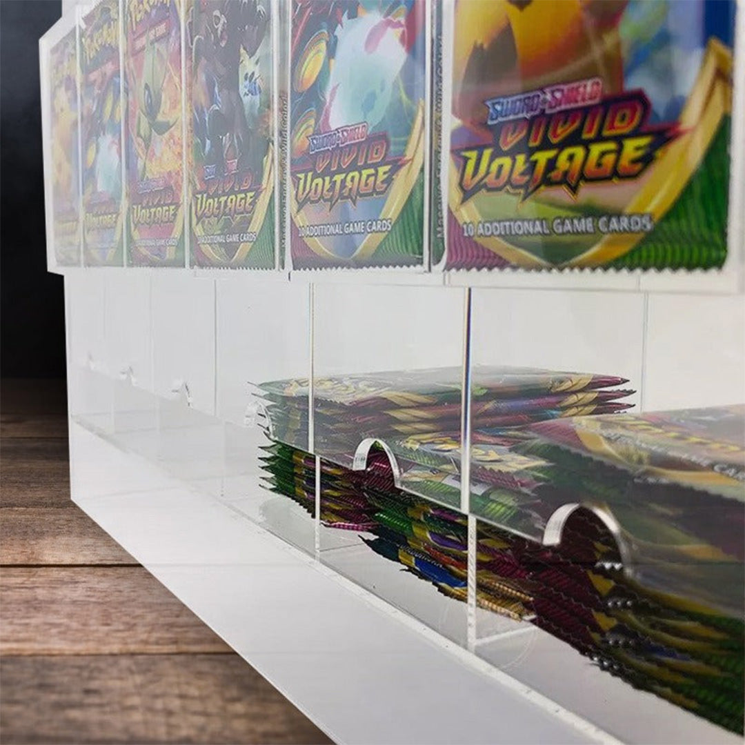 EVORETRO 6-Slot Acrylic Card Pack Dispenser