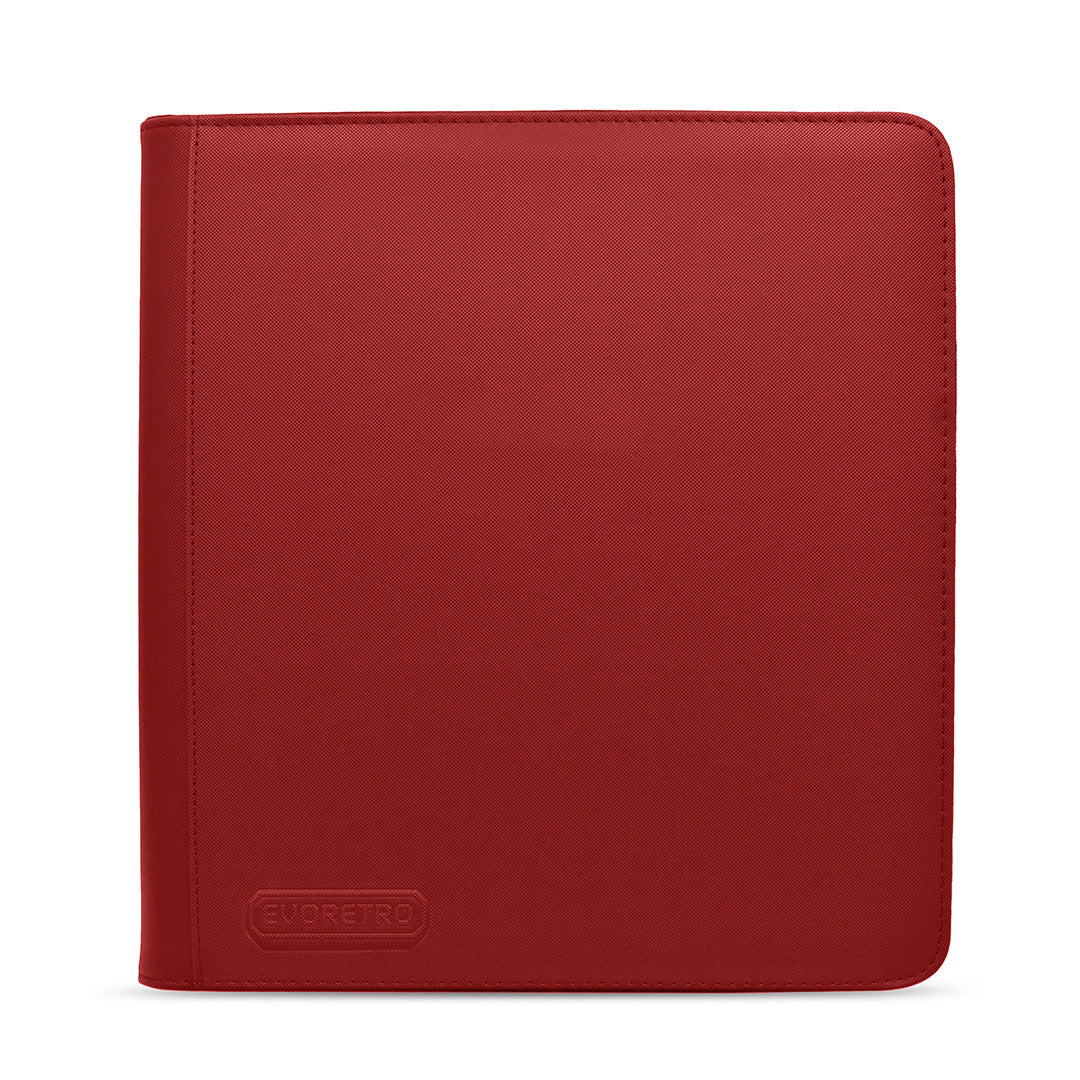 EVORETRO 4x3 Binder with Zipper - Red