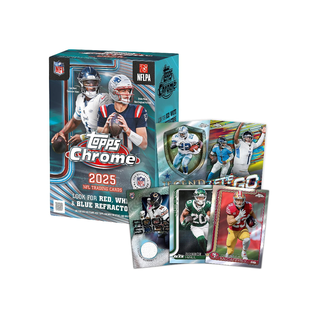 2025 Topps Chrome Nfl Football Cards – Value Box