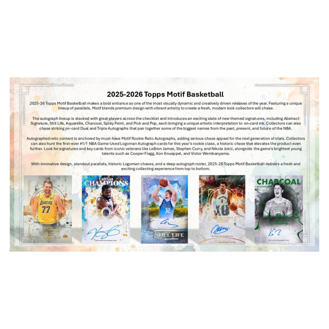 2025-26 Topps Motif Basketball Hobby Box