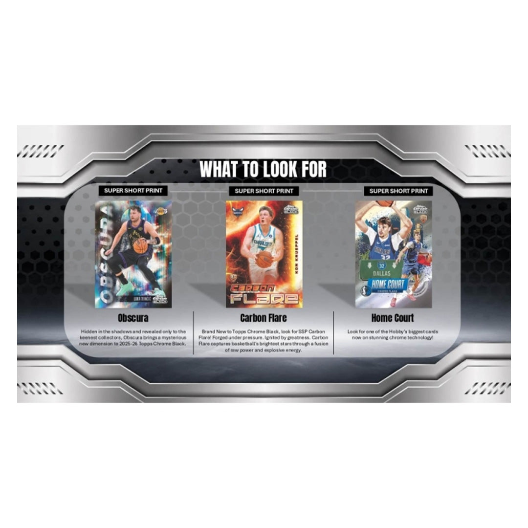 2025-26 Topps Chrome Black Basketball Hobby Box