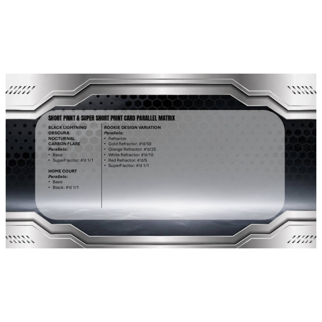 2025-26 Topps Chrome Black Basketball Hobby Box