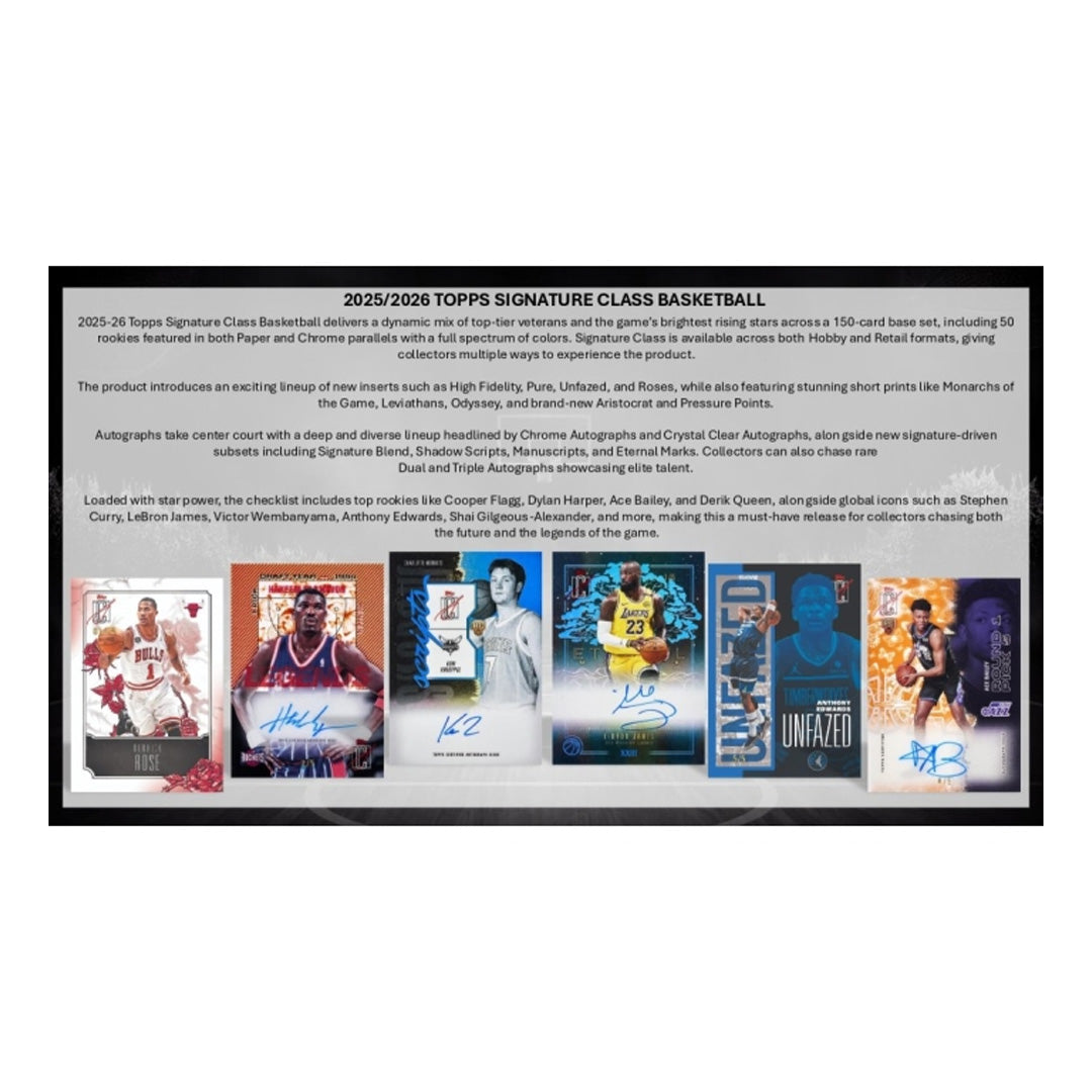 2025-26 Topps Signature Class Basketball Mega Box