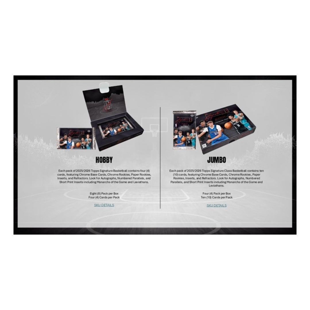 2025-26 Topps Signature Class Basketball Blaster Box