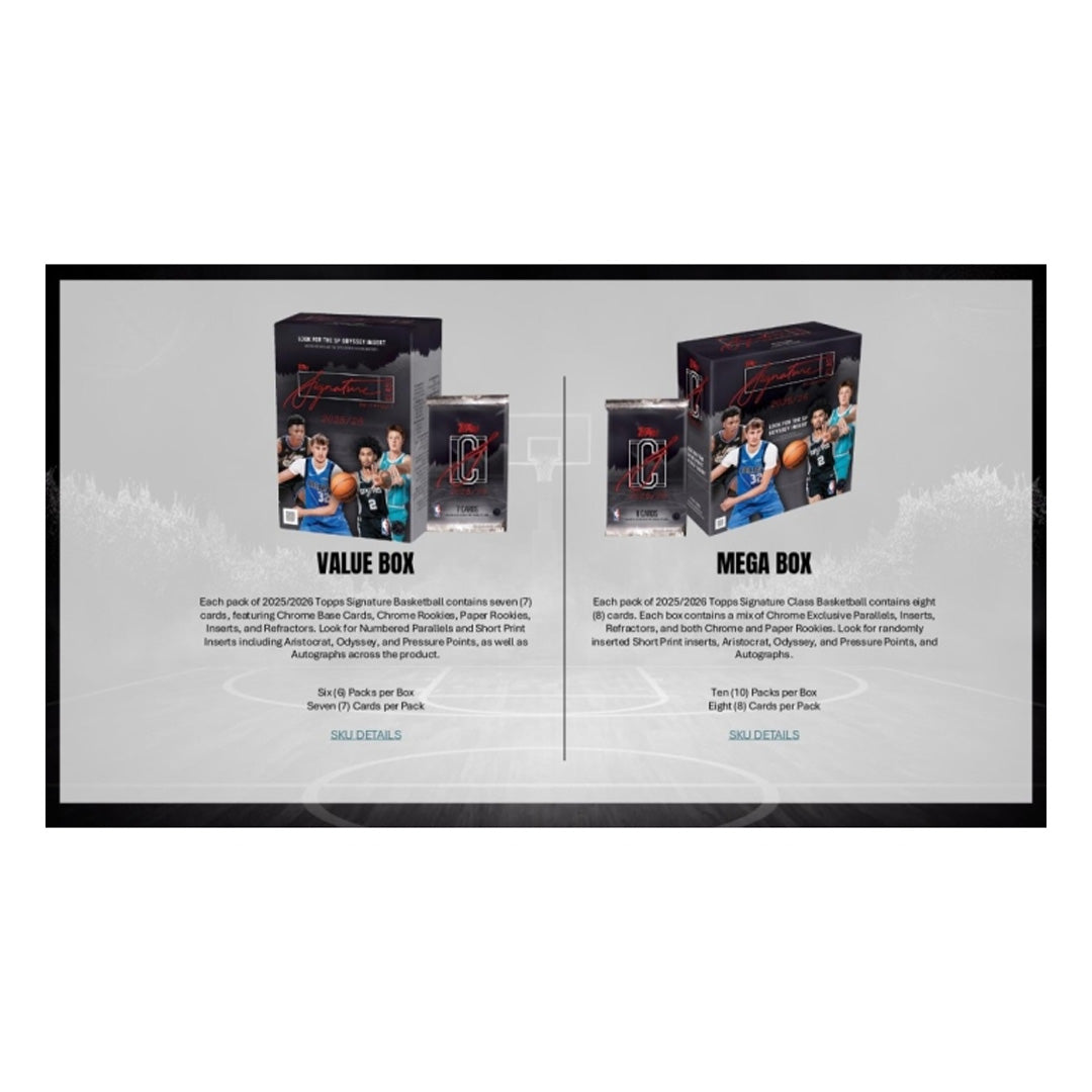 2025-26 Topps Signature Class Basketball Blaster Box