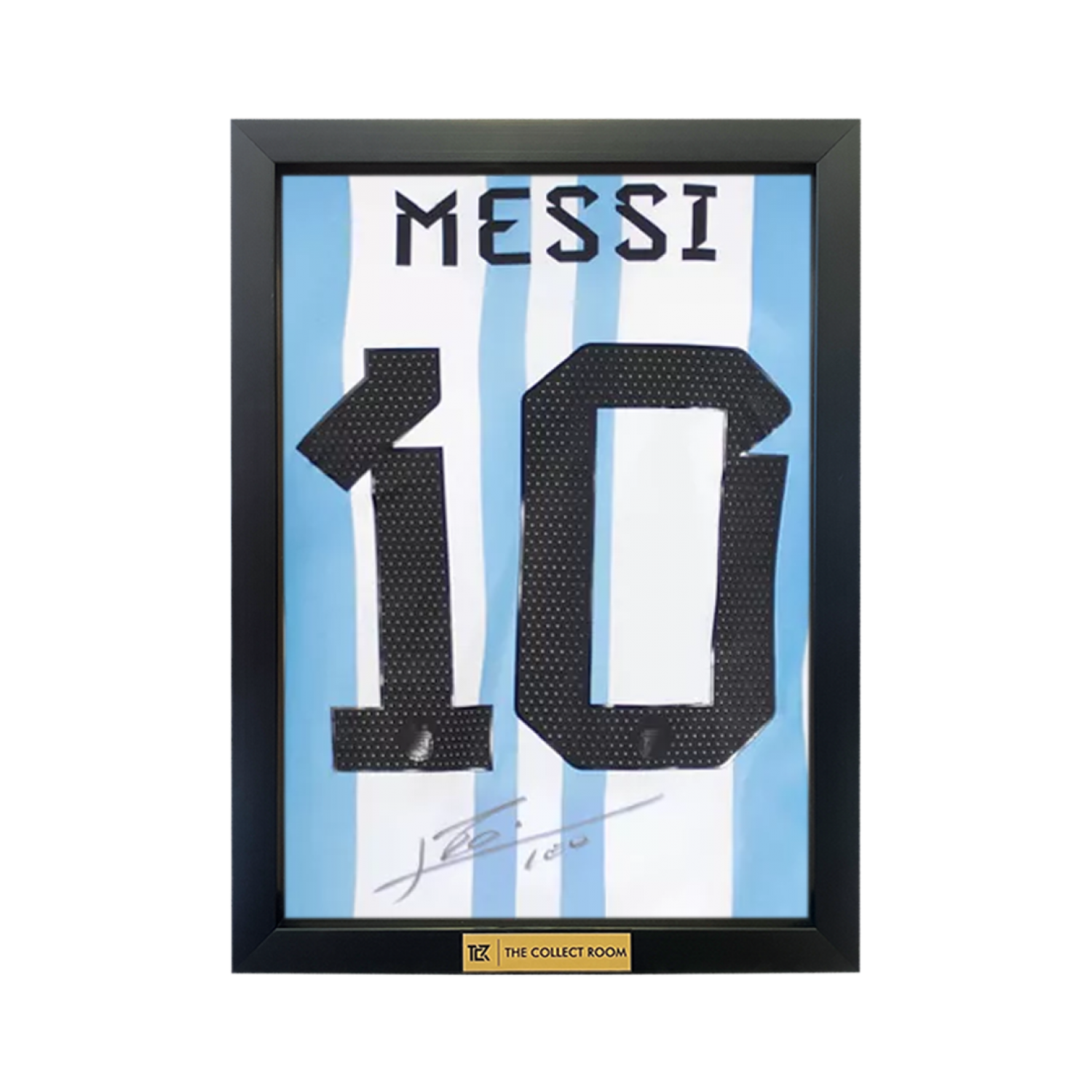 Lionel Messi Official Back Signed 3 Star Argentina 2022 Home Shirt with Official Name and Numbers (WA)