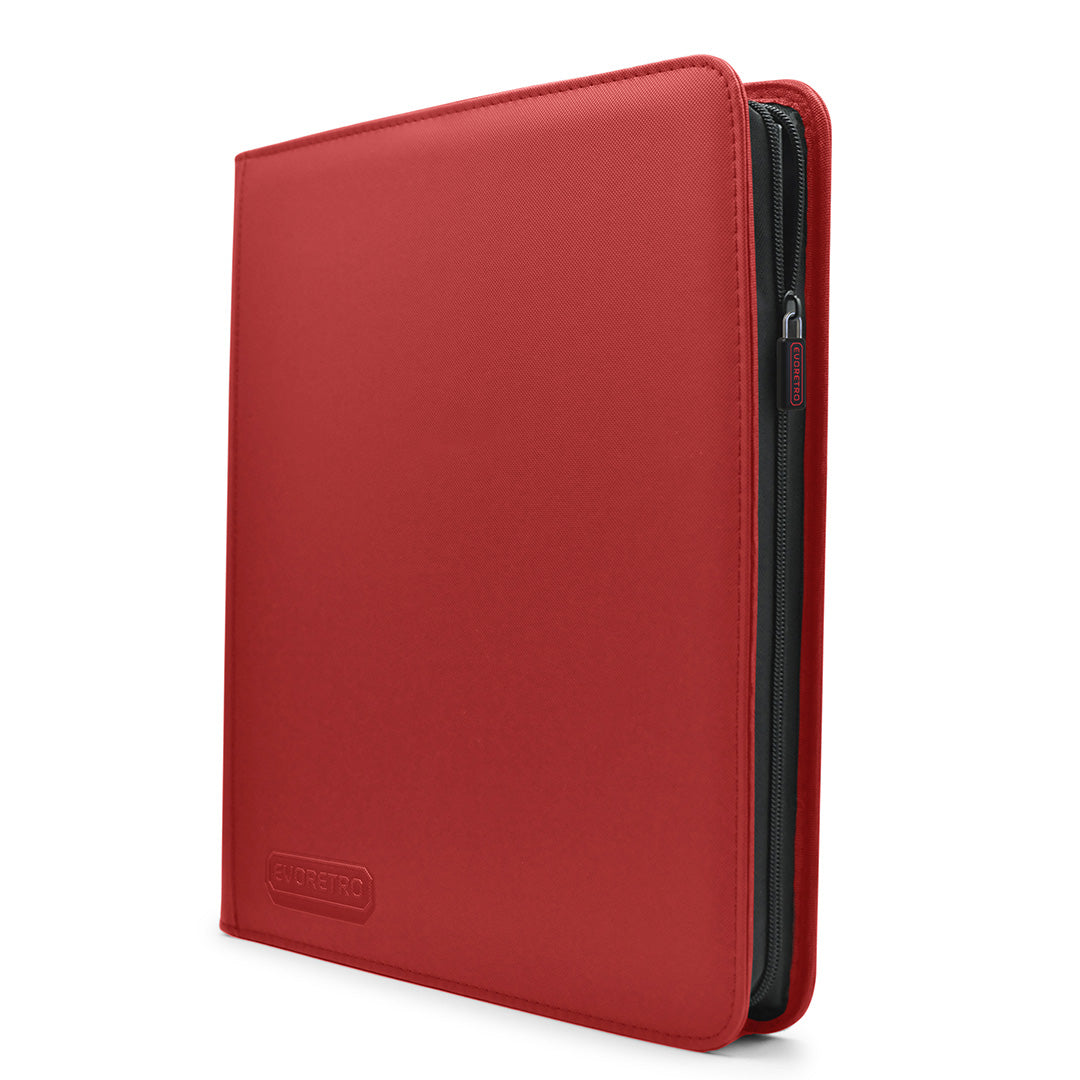 EVORETRO 4x3 Binder with Zipper - Red