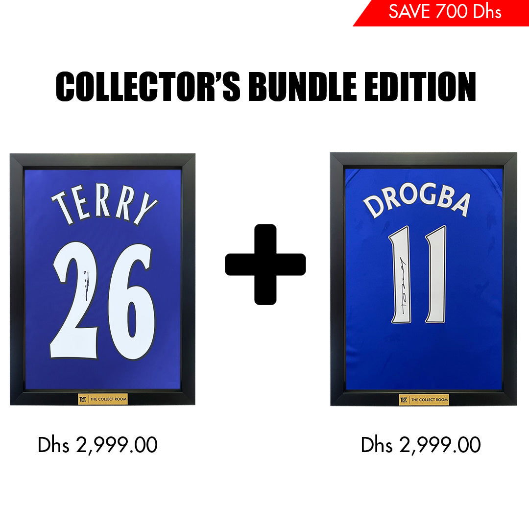 John Terry & Didier Drogba Signed Chelsea Jerseys Bundle