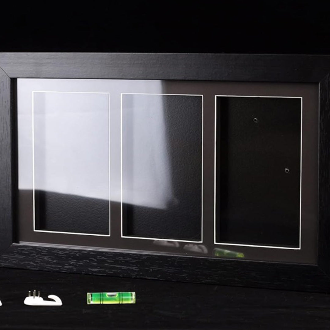 EVORETRO Wood Graded Card Display Frame Case fit for 3 PSA