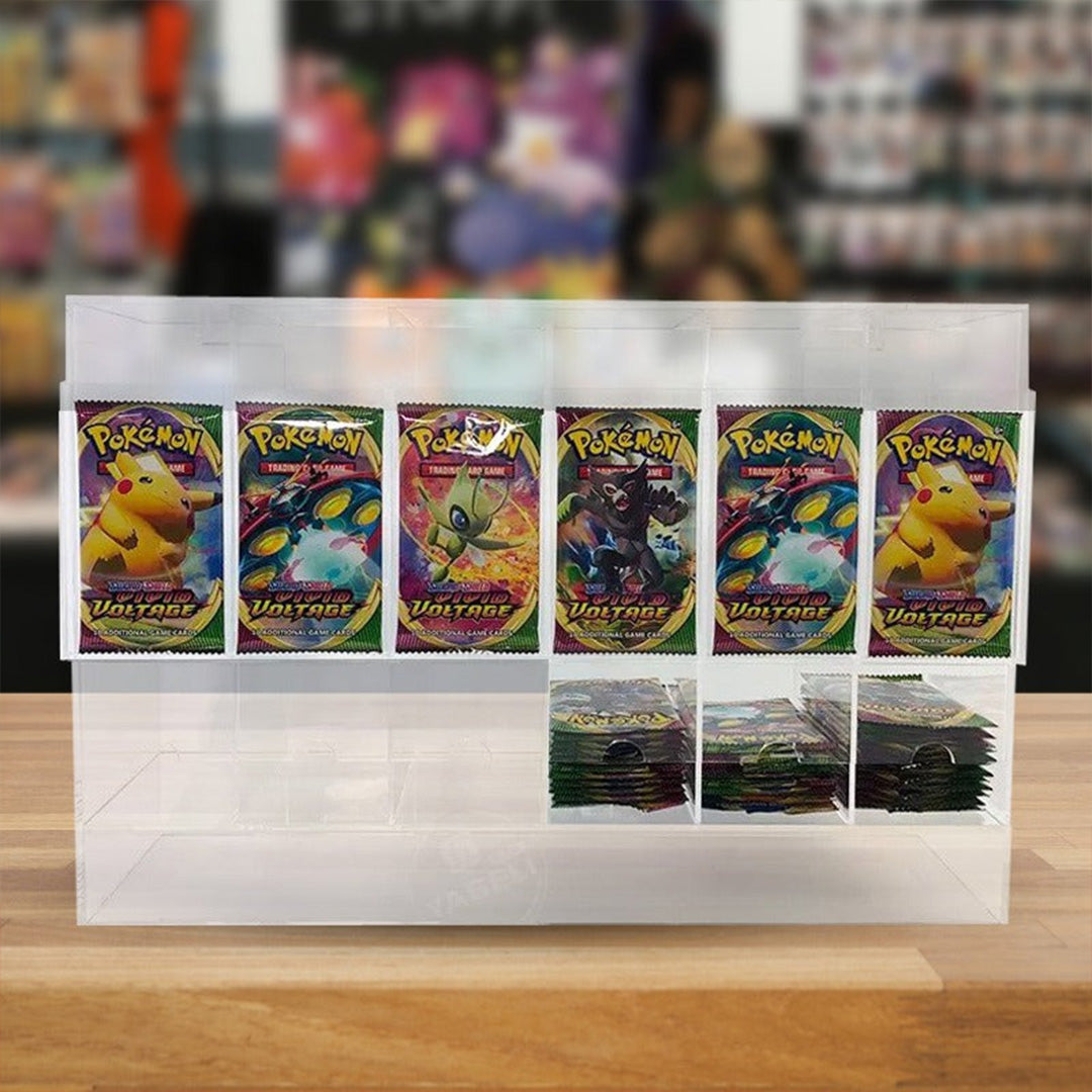 EVORETRO 6-Slot Acrylic Card Pack Dispenser
