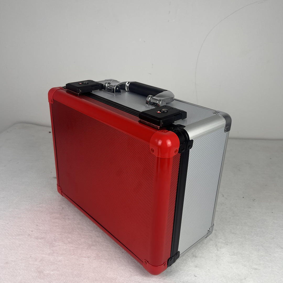 EVORETRO Red and Sliver Graded Card X Case 3 Rows TSA Lock good for 90 cards
