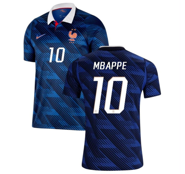 Mbappe Number 10 France National Team World Cup 2026 Home Fans Jersey Men’s / Women’s - Unisex