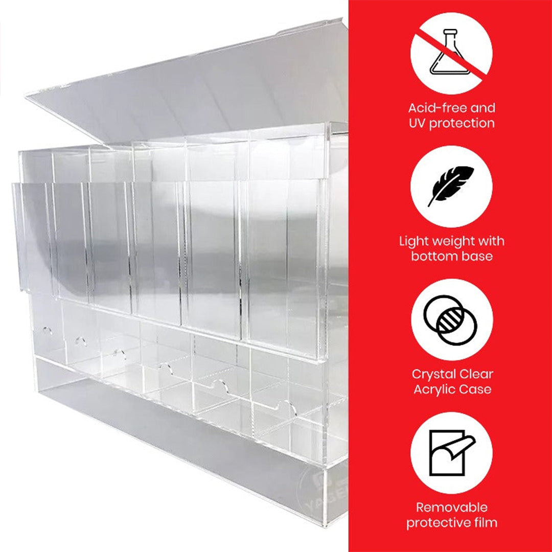 EVORETRO 6-Slot Acrylic Card Pack Dispenser