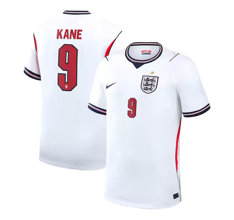 Kid's Kane Number 9 England National Team World Cup 2026 Home Fans Jersey