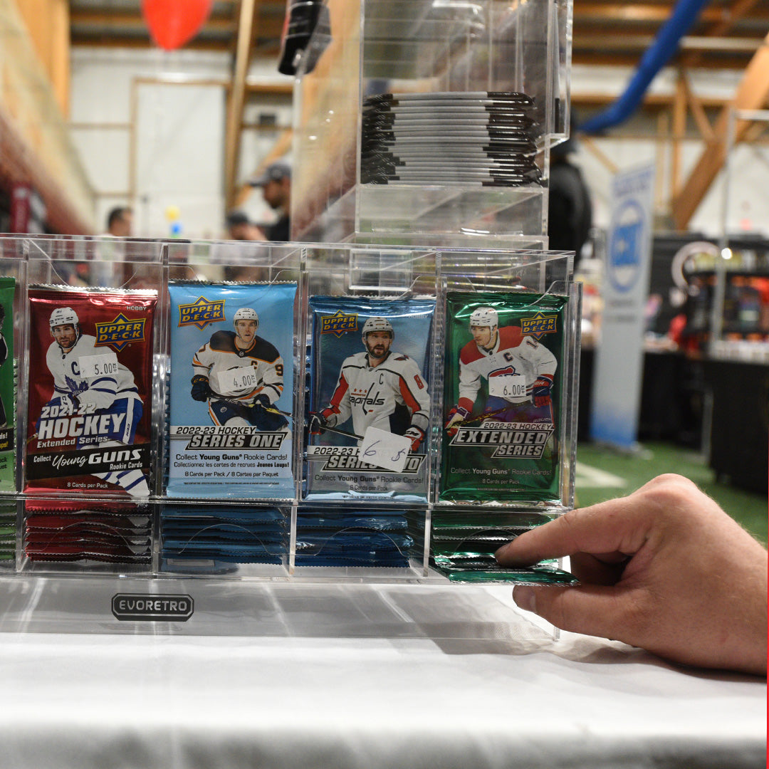EVORETRO 6-Slot Acrylic Card Pack Dispenser