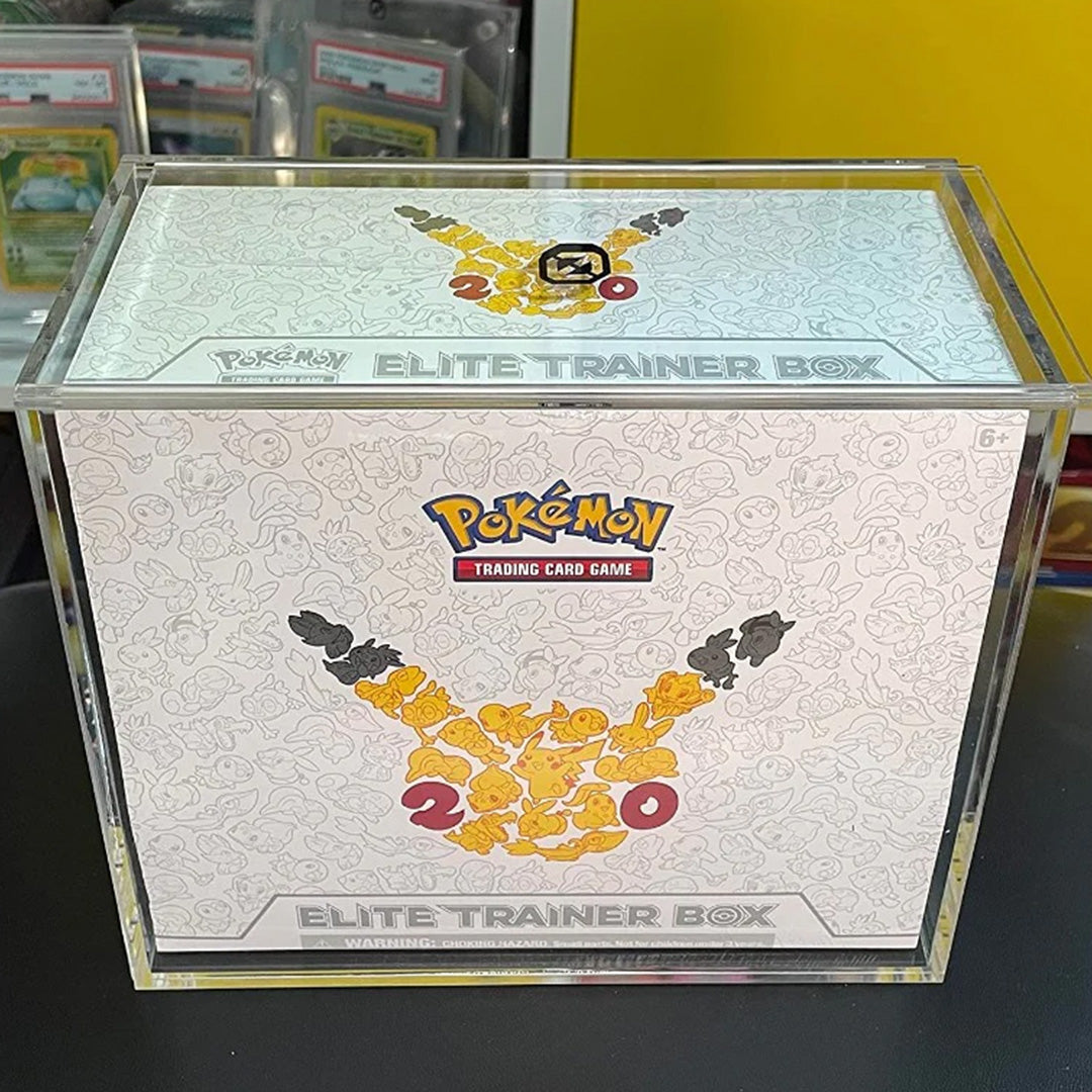 EVORETRO Pokemon ETB Elite Trainer Box 4mm Acrylic Protector w/ Sliding Lid Anti-UV