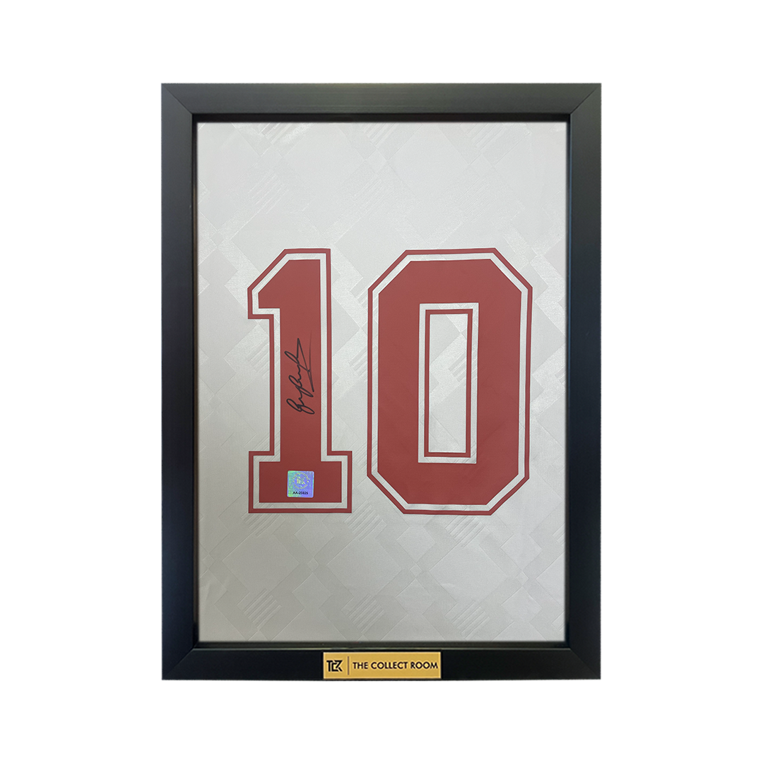 Gary Lineker Back Signed England 1990 Home Shirt