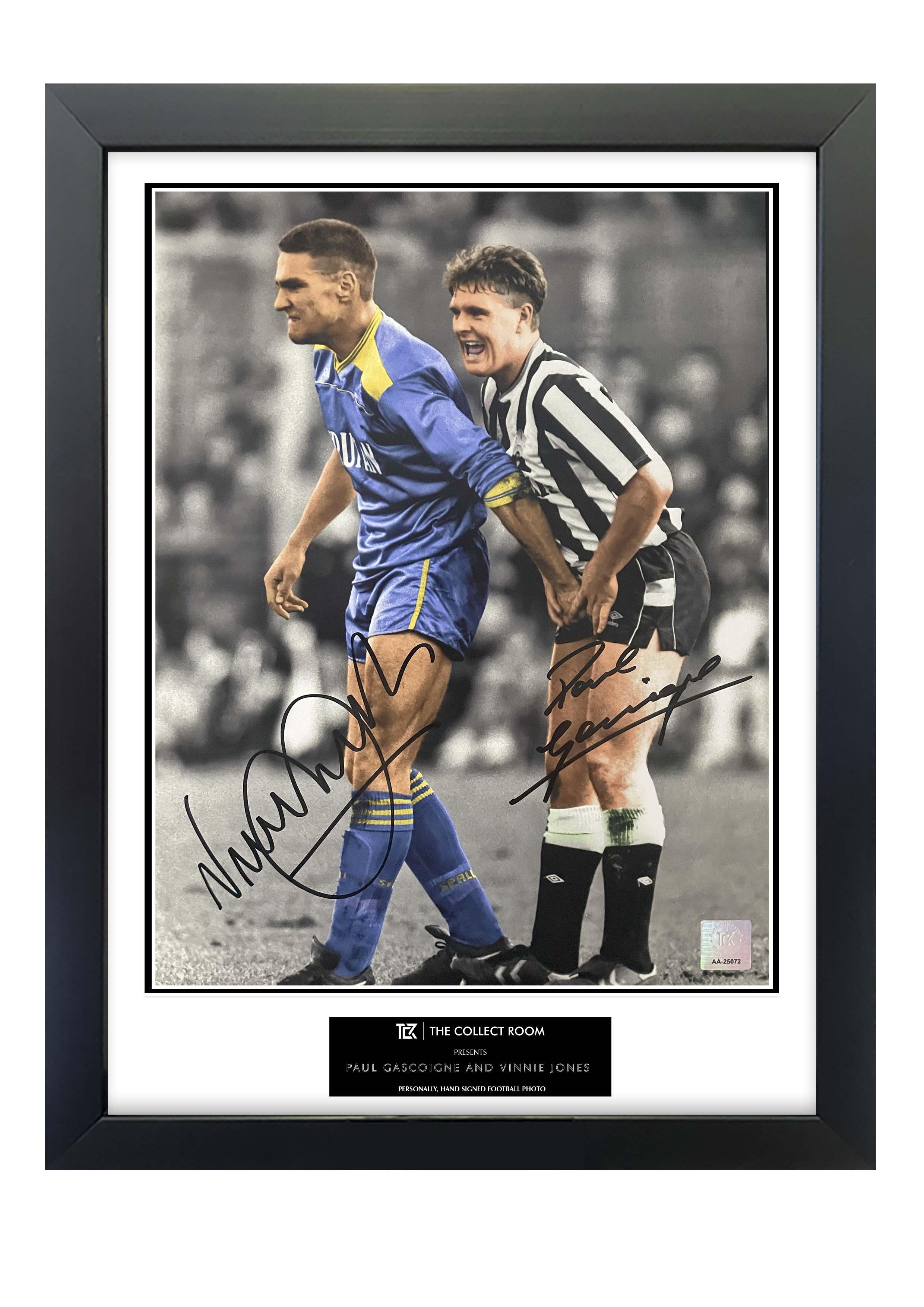 Paul Gascoigne & Vinnie Jones Signed Image