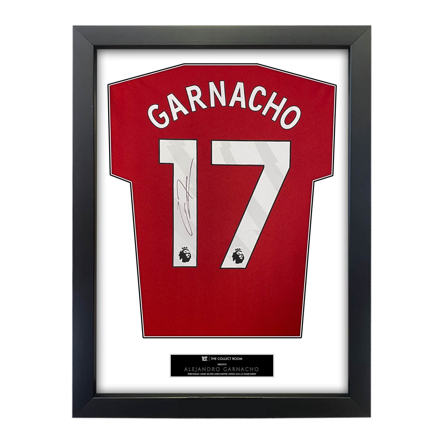 Alejandro Garnacho Signed Manchester United Jersey