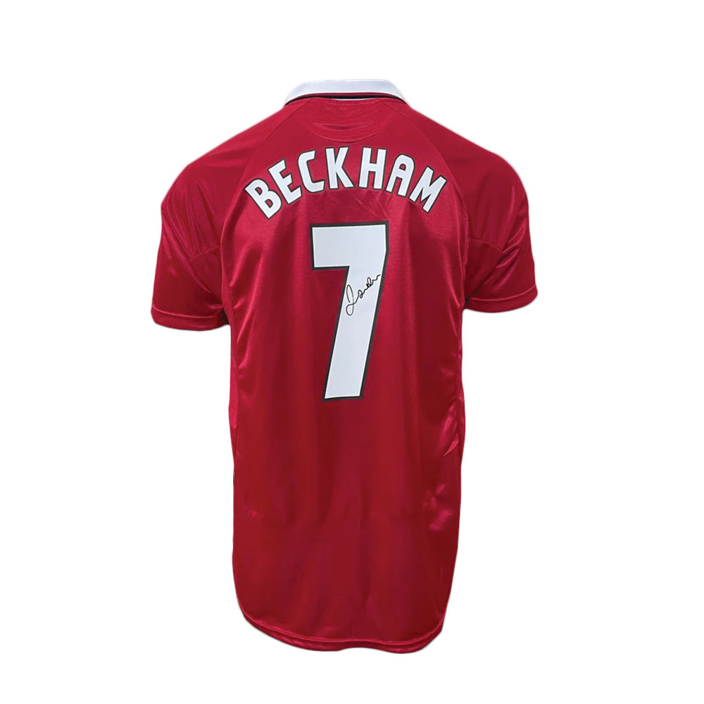 Wayne Rooney & David Beckham Signed Manchester Jerseys Bundle