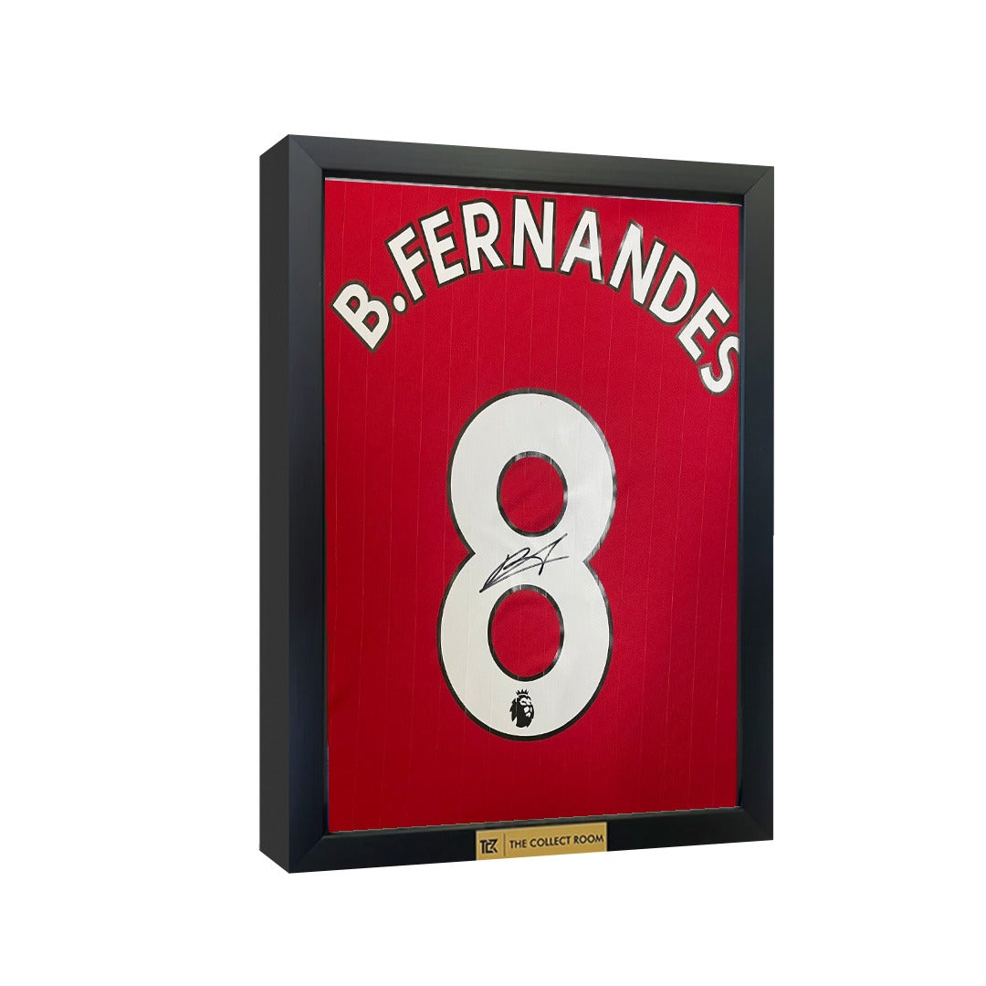 Bruno Fernandes signed Manchester United 2024 Home Jersey
