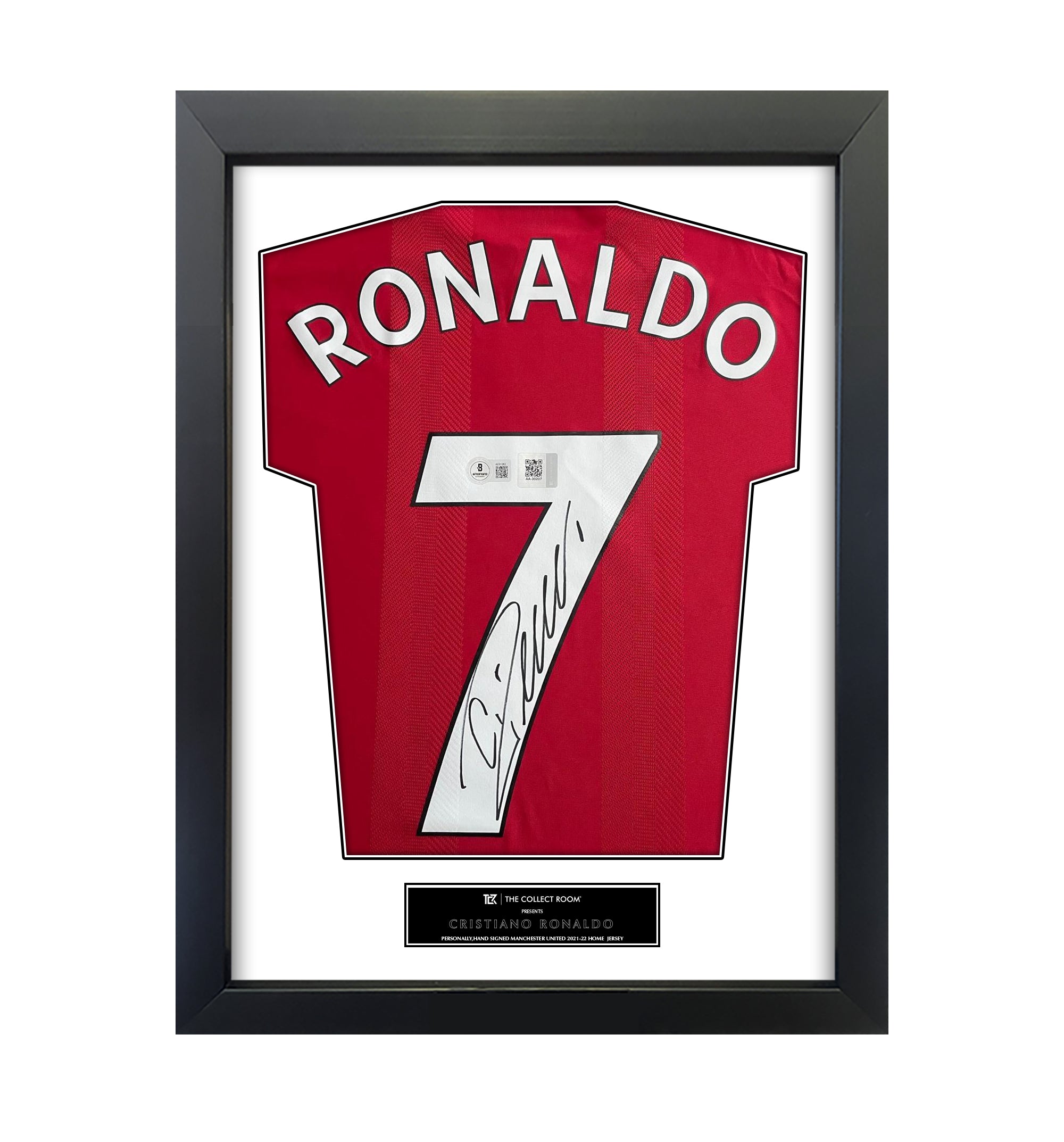 Cristiano Ronaldo Manchester United 2021-2022  - Personally Hand-Signed Jersey