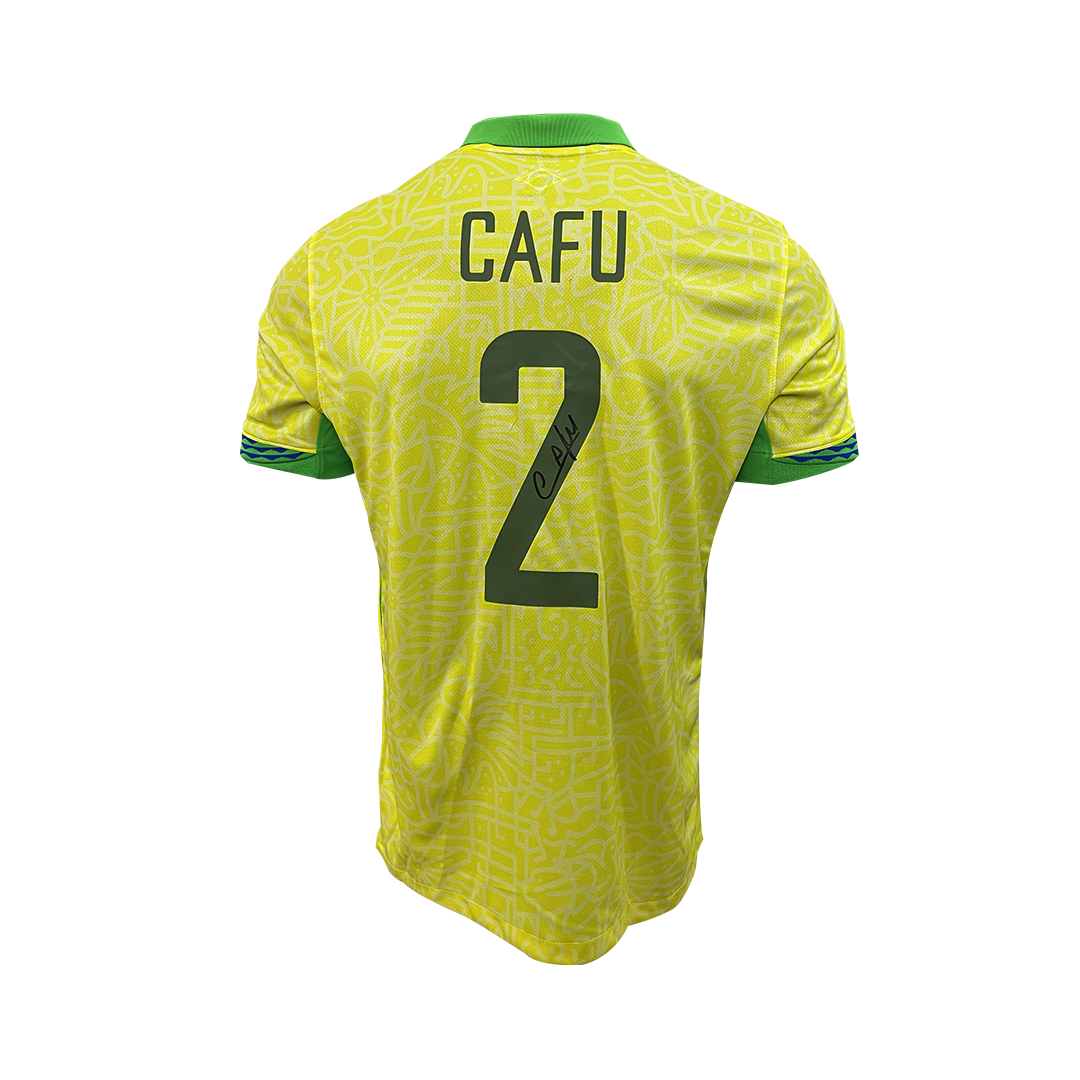 Cafu Signed Brazil 2024 Shirt