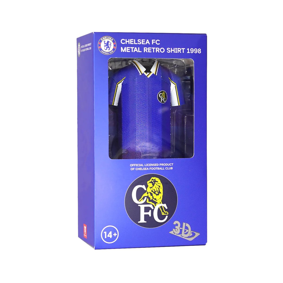 Chelsea FC 1998 Retro Metal Shirt – Classic Mini Jersey Collectible