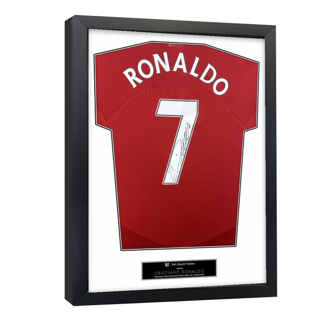 Cristiano Ronaldo Manchester United  - Personally Hand-Signed Jersey 3D